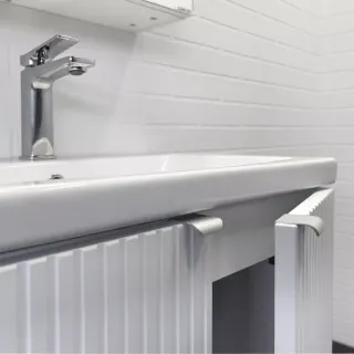 Тумба-умывальник Comforty Лима-60Н белый матовый с раковиной Como 60